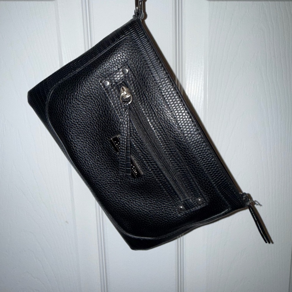 Jones New York Black Textured Clutch NWOT